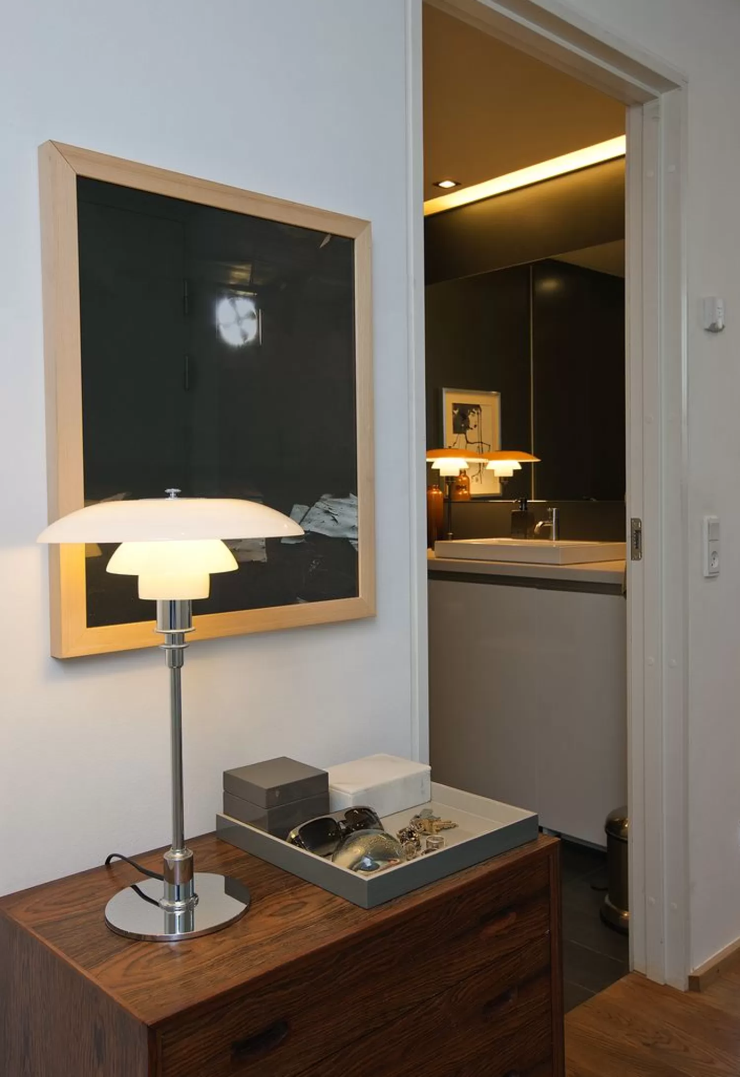 Louis Poulsen Bedside Lamps<Ph 3½-2½ Table Lamp, White Opal Glass