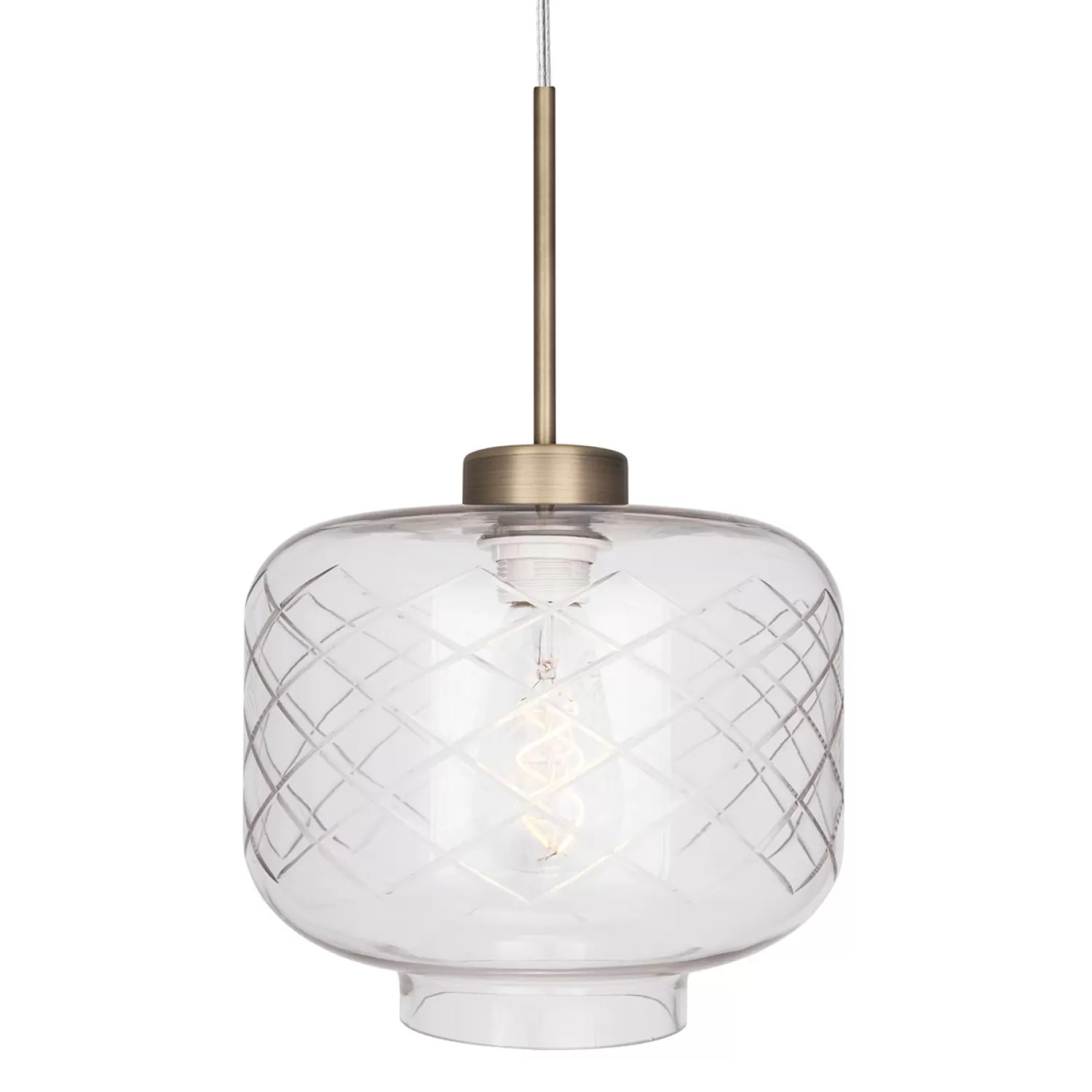 Globen Lighting Pendant Lamps<Ritz Pendant With Ground Glass, Clear